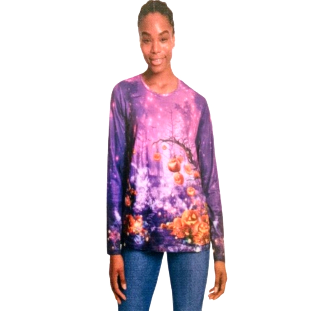 Gloria Vanderbilt Autumn Festive Cosplay Halloween Themed Top